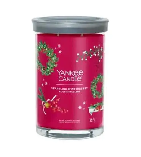 Yankee Candle Sparkling Winterberry signature tumbler large 567 g