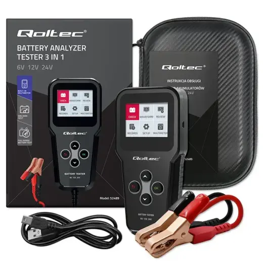 Digital battery analyzer tester 3in1 with LCD 6V