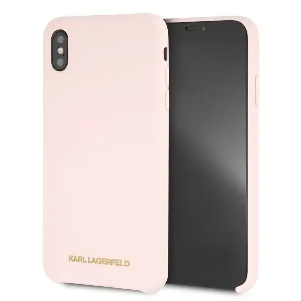 Karl Lagerfeld KLHCI65SLLPG iPhone Xs Max hardcase jasnoróżowy|light pink Silicone