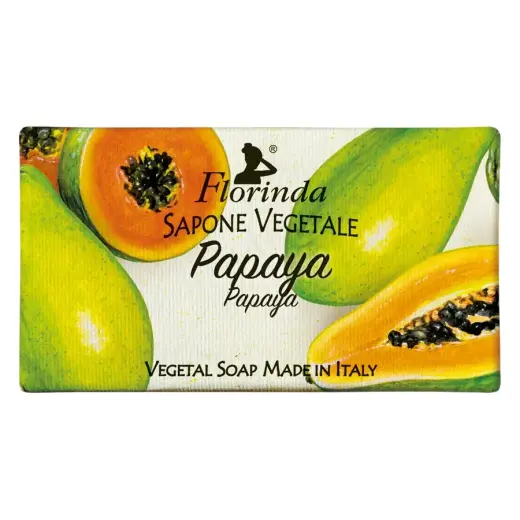 Florinda, Papaya, Vegan, Hydrating, Scented Soap Bar , Body, 100 g