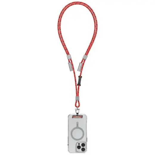 Universal phone lanyard cable 2in1 Skinarma Dyno Ve USB-C|USB-C red
