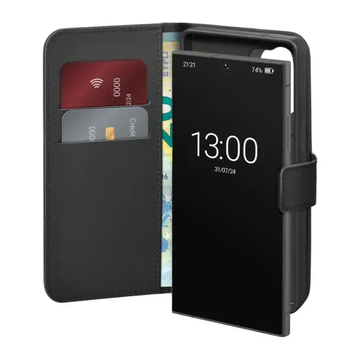 Puro Eco-Leather raamatutüüpi telefoni ümbris Samsung Galaxy S26 Ultra (S948) must