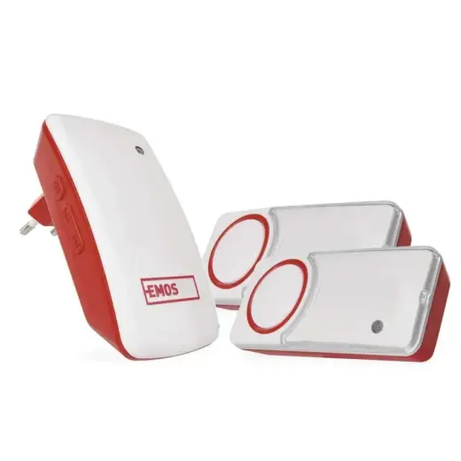 Wireless doorbell 230Vac, with two buttons P5750.2T