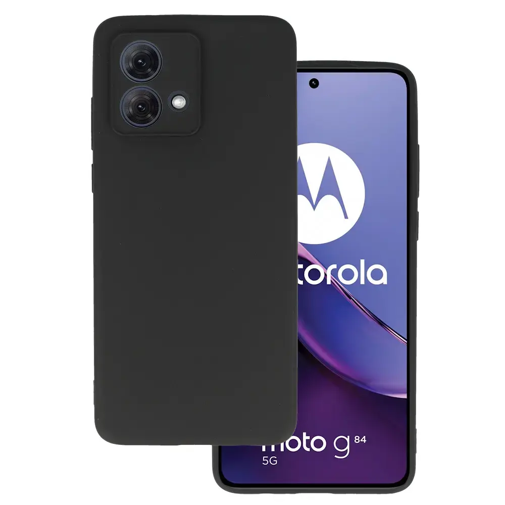 Back Case MATT for MOTOROLA MOTO G84 5G Black