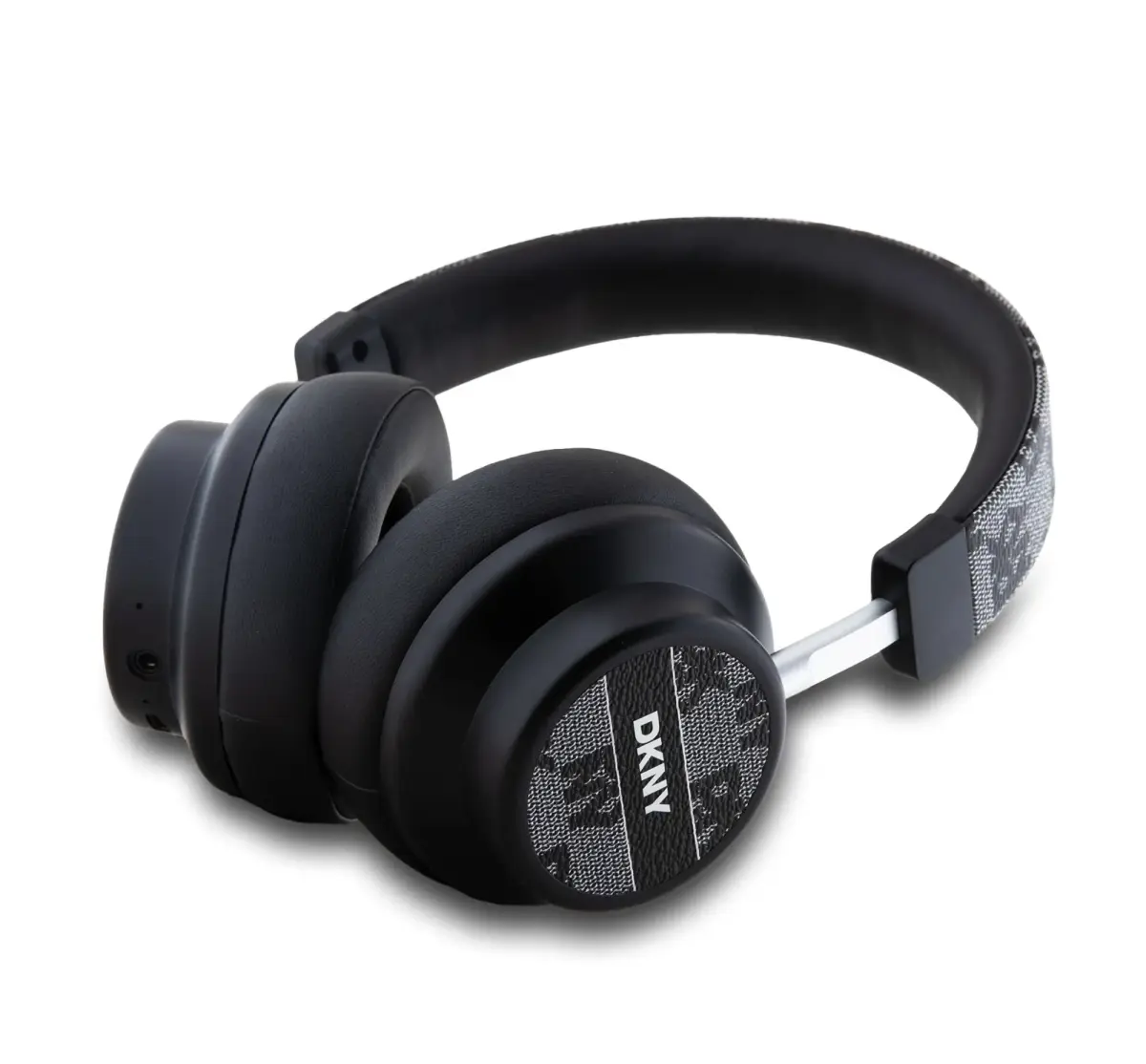 DKNY PU Leather Checkered Pattern Wireless Headphone Black (Damaged Package)