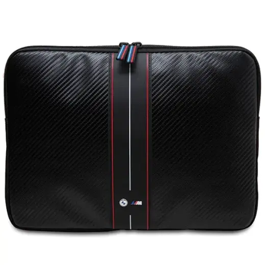 BMW Sleeve BMCS14COMSCAKR 14" czarny|black Carbon Red Stripes