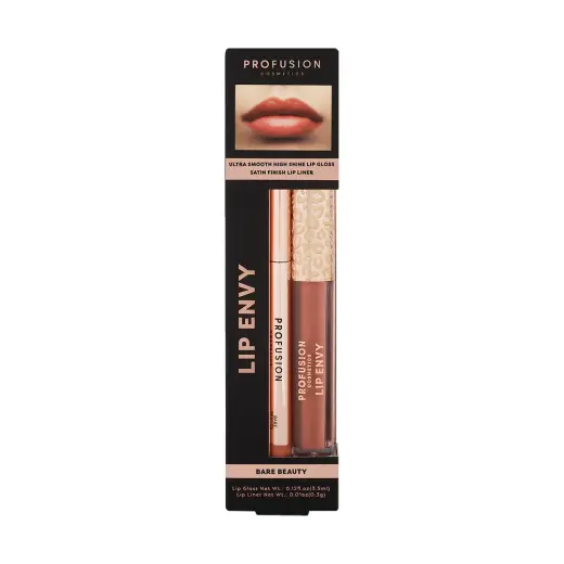 Set Profusion Cosmetics: Lip Envy Bare Beauty, Lip Gloss, 3.5 ml + Lip Envy Bare Beauty, Lip Liner, 0.3 g