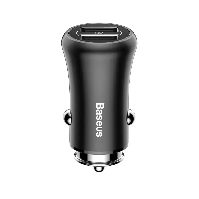 Baseus Gentleman Dual Fast Charge Premium Auto Lādētājs 12 | 24V | 4.8A Melns
