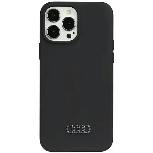Audi Silicone Case iPhone 13 Pro Max 6.7" black|black hardcase AU-LSRIP13PM-Q3|D1-BK
