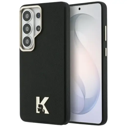 Karl Lagerfeld K Metal Logo maciņš ar MagSafe atbalstu telefonam Samsung Galaxy S26 Ultra (S948) melns