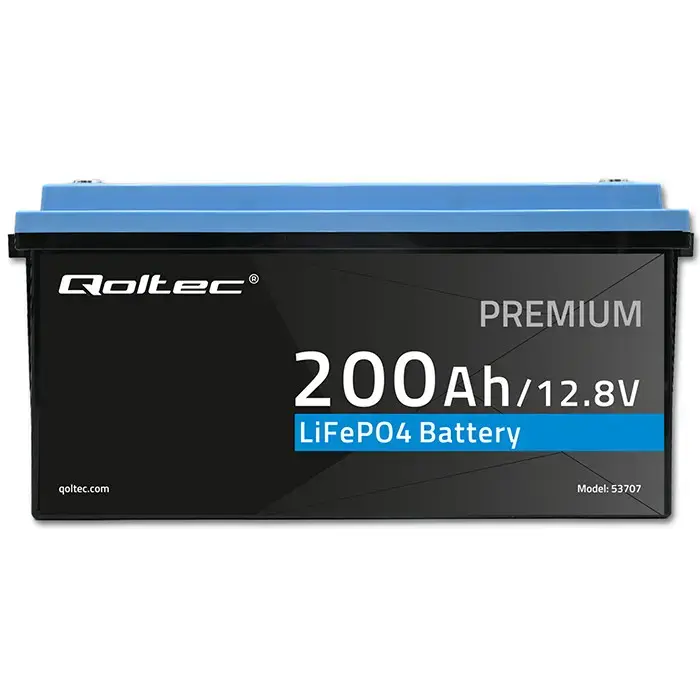 Qoltec LiFePO4 lithium iron phosphate battery | 12.8V | 200Ah | 2560Wh | BMS