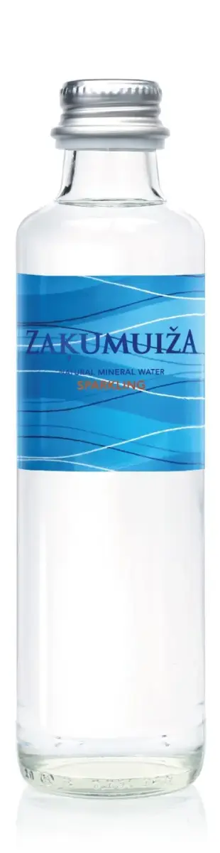 Dabīgais minerālūdens ZAĶUMUIŽA, gāzēts, stiklā, 0.25l