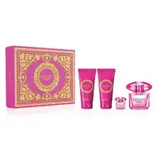 Versace Bright Crystal Absolu EDP Gift Set 90 ml, body lotion 100 ml, shower gel 100 ml and miniature EDP 5 ml