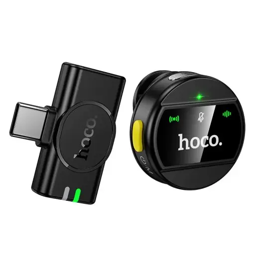 Wireless microphone USB C Hoco L21 black