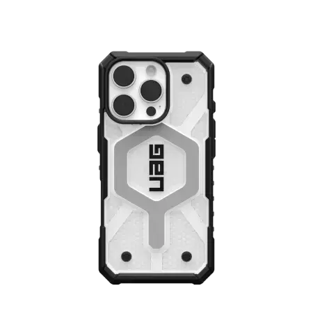 UAG Pathfinder Clear Magsafe Case for iPhone 16 Pro - White