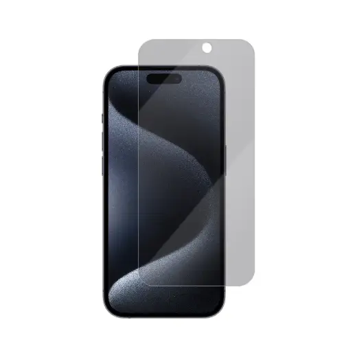 Vmax tempered glass 0.33mm 2,5D high clear privacy glass for iPhone 15 Pro 6,1"