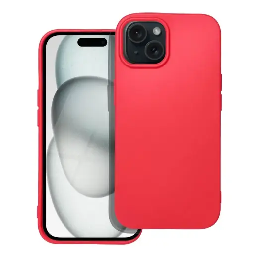 SOFT telefono dėklas iPhone 15 raudonas