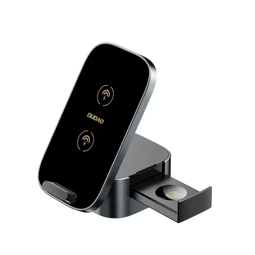 Dudao A11Pro+ 3-in-1 bezvadu lādētājs | Qi | 15W | melns
