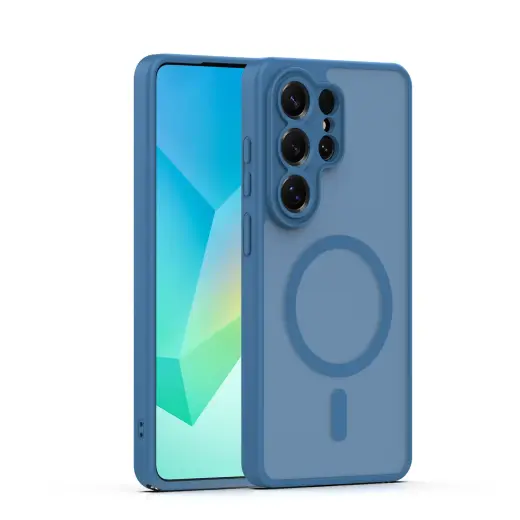 Mag Matt telefono dėklas su MagSafe palaikymu Samsung Galaxy S26 Ultra (S948) mėlynas