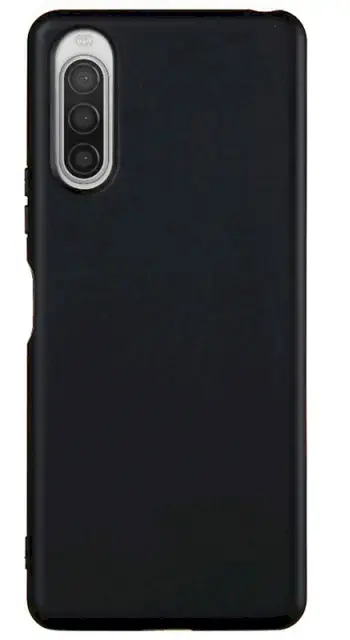 Fusion soft matte back case silicone for Sony Xperia 10 III black