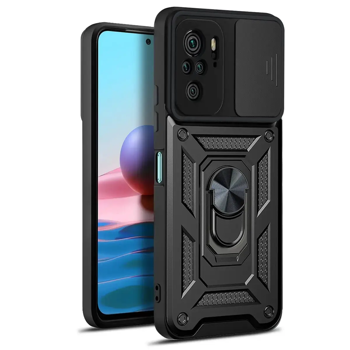 Defender Slide case for Xiaomi Redmi Note 10 4G / 10S black