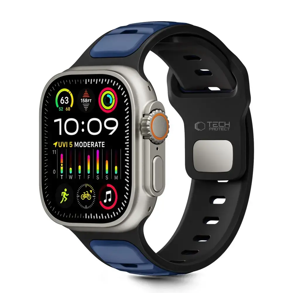 TECH-PROTECT ICONBAND LINE APPLE WATCH 8 | 9 | 10 | 11 | SE | ULTRA (44 | 45 | 46 | 49 MM) BLACK|NAVY