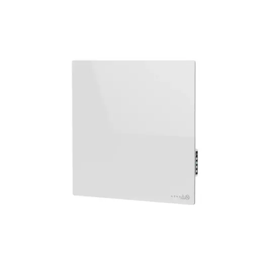 AENO Premium Eco Smart Quadro Wall Heater, 500W, 50x50 cm., Tempered glass, Infrared+convection heating type, LED display Plug type: Europe (E/F type), WHITE, Made in Poland