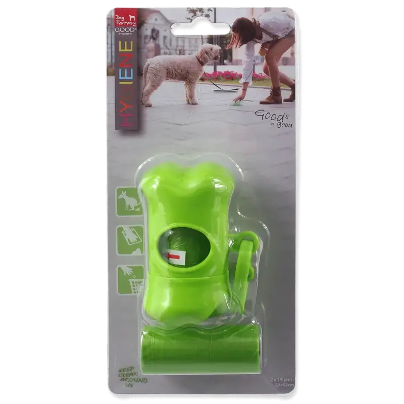 Konteiners maisiņiem – Dog Fantasy Dispenser, 2 ruļļi pa 15 maisiņiem