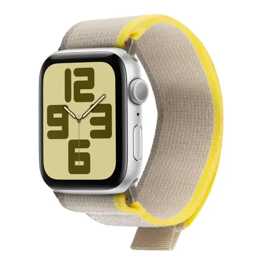 Obal:Me Textile nutikella rihm Apple Watch (42/44/45/46/49 mm) jaoks | nailonist | beež/kollane