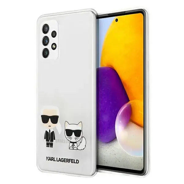 KLHCA52CKTR Karl Lagerfeld PC|TPU Karl & Choupette Case for Samsung Galaxy A52|A52 5G|A52s 5G Transparent