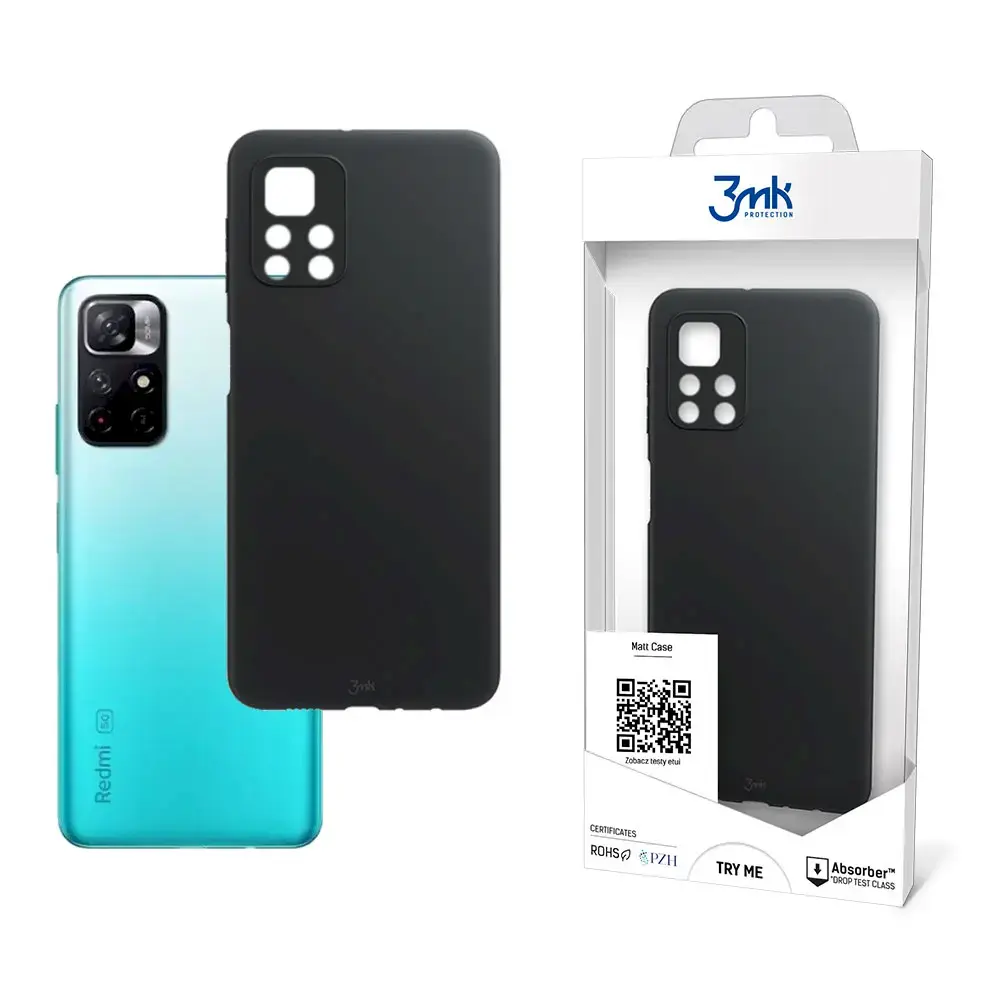 Xiaomi Redmi Note 11 5G - 3mk Matt Case black