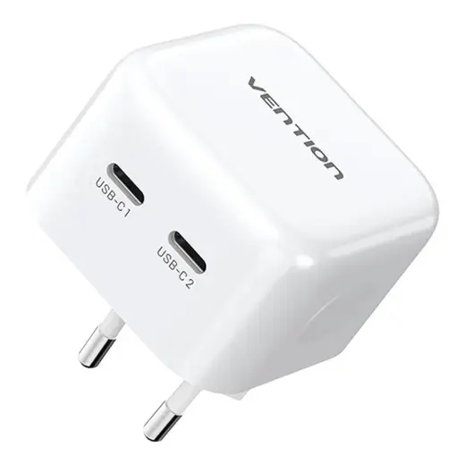 Vention FBPW0-EU tīkla lādētājs | 35W | GaN | USB-C | balts