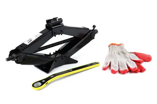 Scissor Jack with hand crank 2T and free gloves AMIO-02479