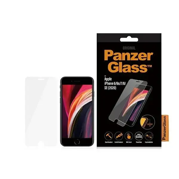 PanzerGlass Standard Super+ tempered glass for phone iPhone 6 | iPhone 6s | iPhone 7 | iPhone 8 | iPhone SE 2020 | iPhone SE 2022