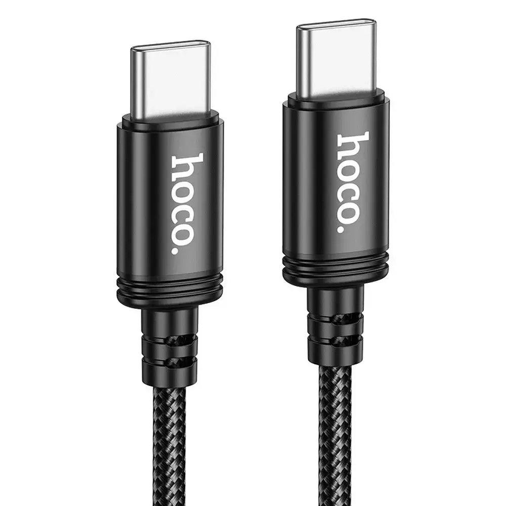 HOCO X91 datu pārraides un uzlādes vads | USB-C uz USB-C | PD, QC 3.0 | 60W | 3m | melns