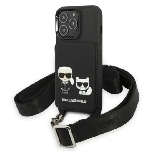 Karl Lagerfeld KLHCP13LSAKCHSK iPhone 13 Pro | 13 6,1" hardcase Saffiano Karl & Choupette Embossed