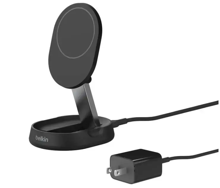 BoostCharge Qi2 15W magnetic charger black with PSU