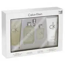 CK One Great Gift Set EDT 200ml body lotion 200 ml CK One, CK One Shower Gel 100 ml, and miniatures CK One EDT15 ml