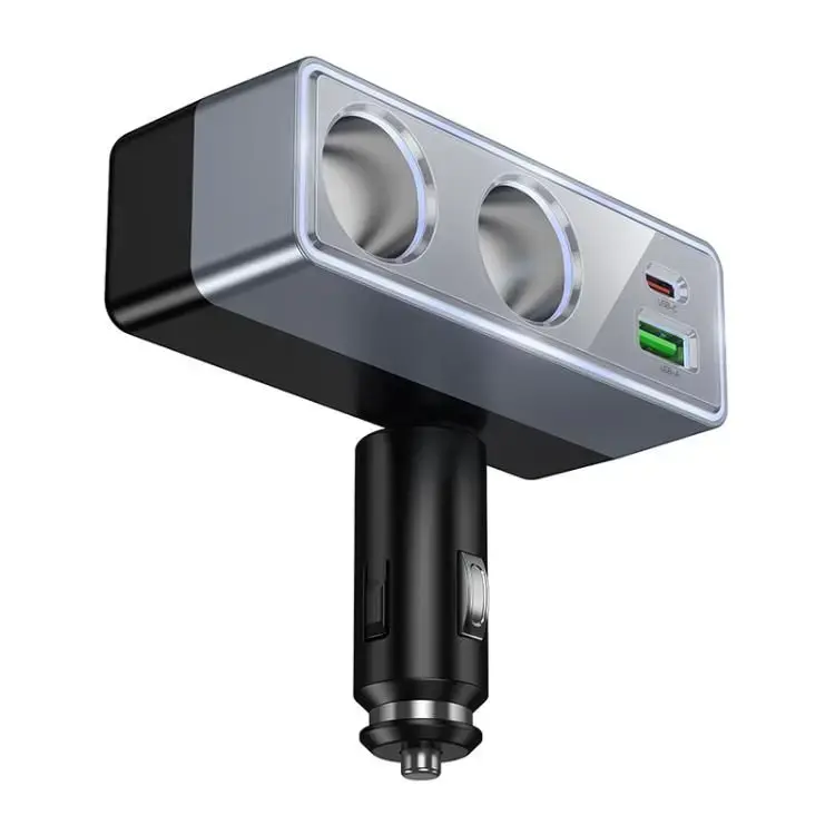 Hoco Z65B auto lādētājs | 30W | PD, QC | USB-C, USB-A | melns