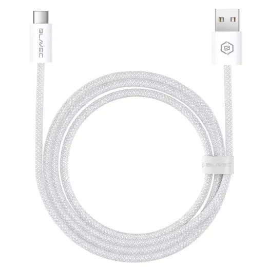 Blavec Cable Candy braided - USB to Type C - PD 60W 3A 2 metres (CCA-UC3W20) white