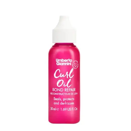 Umberto Giannini, Curl Oil Bond Repair, Silicone-free, Hair Oil Treatment, Frizz Control & Moisturising, 50 ml