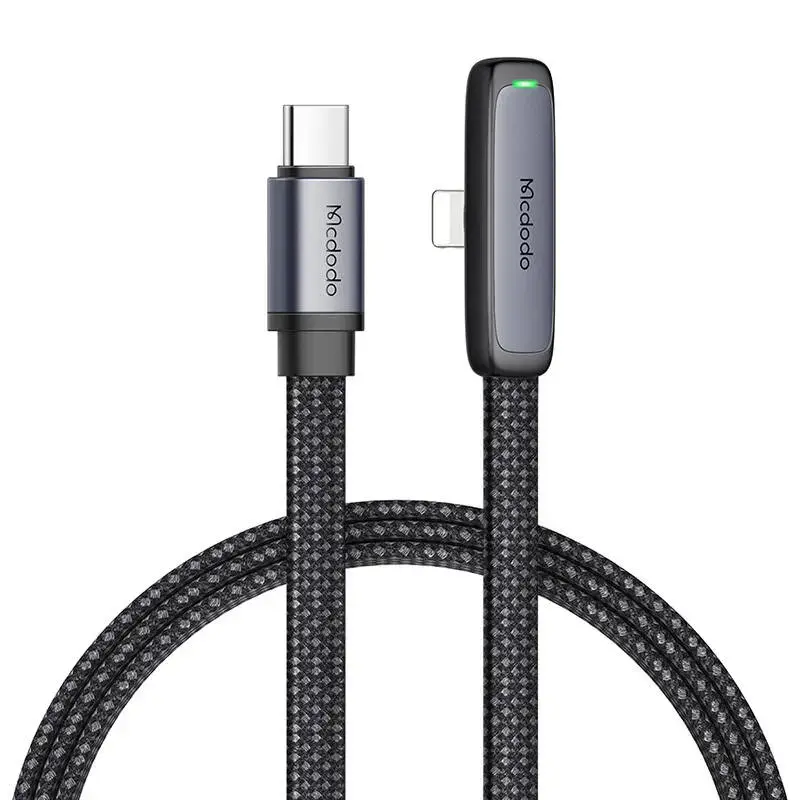 Mcdodo CA-3351 datu pārraides un uzlādes vads | USB-C uz Lightning | 36W | 1.8m | melns