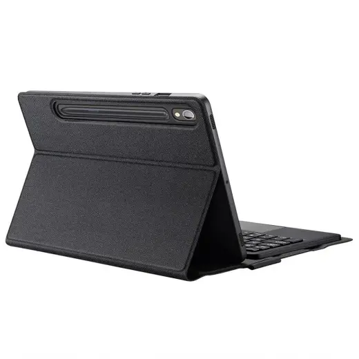 Dux Ducis TK Foldable planšetdatora maciņš ar klaviatūru Galaxy Tab S9 | Galaxy Tab S9 FE | Galaxy Tab S10 FE melns