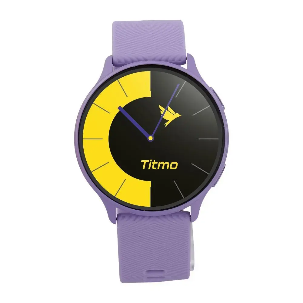 Smartwatch TITMO O-200 (GPS, AMOLED, bluetooth call, silicone strap) lavender