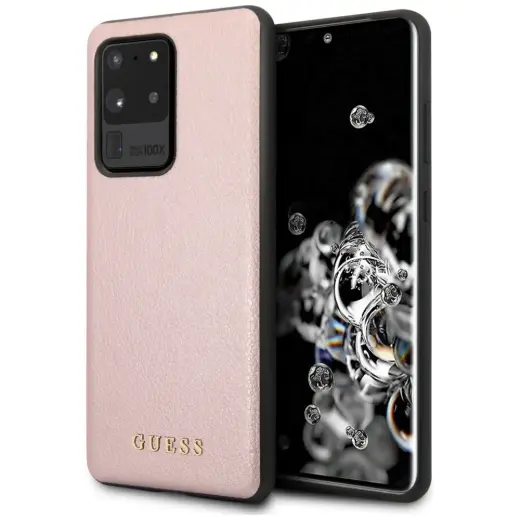 Guess GUHCS69IGLRG S20 Ultra G988 różowo-złoty|rose gold hard case Iridescent