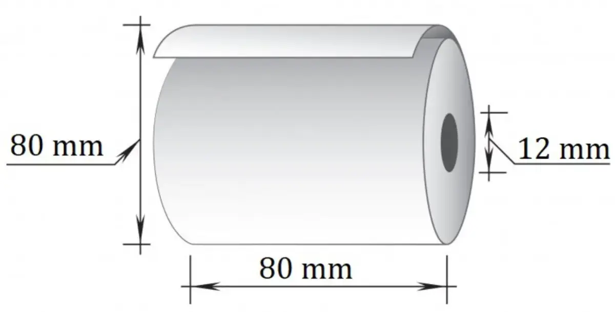 Kases lente TECHNOINFORM ar izmēru 80*80m, D80 mm, termo, 10 gab/iepakojumā (100-05639)
