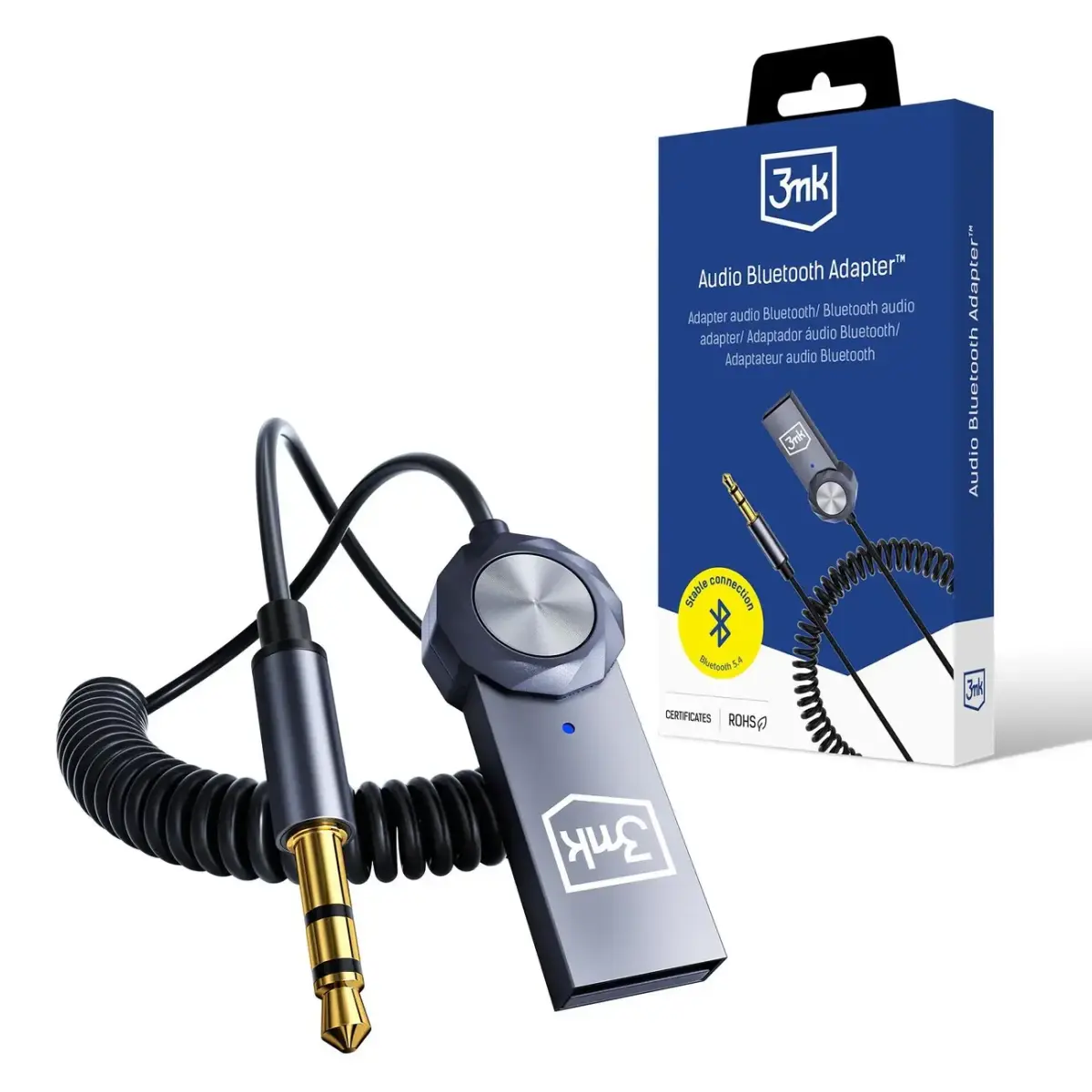 3mk Audio Bluetooth Adapterâ¢ Bluetooth 5.4 transmitter with microphone