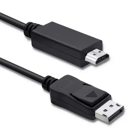 Qoltec DisplayPort v1.2 male | HDMI male | 5K | 1m