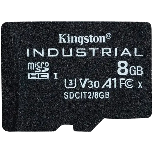 Kingston 8GB microSDHC Industrial C10 A1 pSLC Card Single Pack w/o Adapter