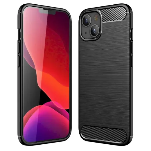 Fusion trust silikona aizsargapvalks Apple iPhone 13 melns